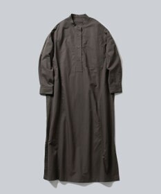 WHITE MAILS COTTON PAPER DUMP BAND COLLAR OVERSIZED シャツドレス