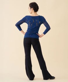 Chacott 【ノーソーイングニット】リバーシブルボートネックトップ