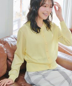 Tiaclasse 麻タッチカーディガン