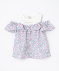 ANY KIDS オフショルダー フリル ブラウス
