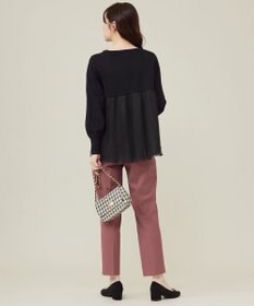 ANY SIS 【WEB・一部店舗限定】バックチュールコンビ ニット