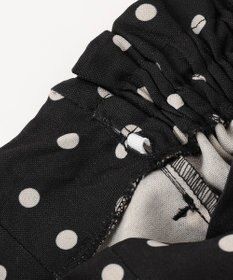 ANY KIDS 麻ライク ドット柄 ガウチョ