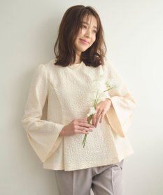 Feroux 【セットアイテム】美シルエット ブラウス×パンツ セットアップ