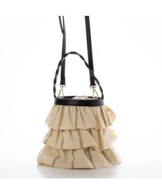 UNBILLION cachecache ミニフリルバケツ型2wayショルダーバッグ