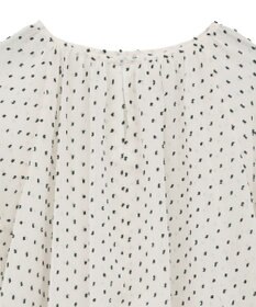 YECCA VECCA シアードットジャガードブラウス