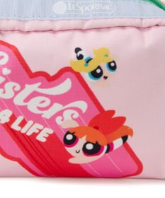 LeSportsac RECTANGULAR COSMETIC/パワーパフ ガールズピンクレクタンギュラーコスメティック