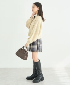 earth music&ecology ポップコーンケーブルカーディガン