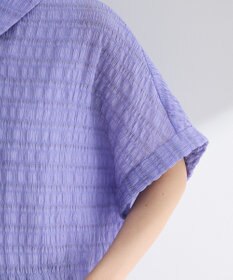 Green Parks シアーシャーリングフレンチスリーブシャツ