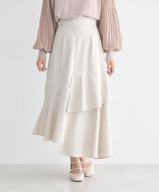 earth music&ecology フラワーアシメティアードスカート