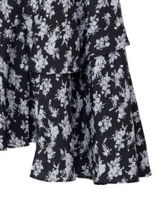 earth music&ecology フラワーアシメティアードスカート