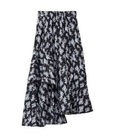 earth music&ecology フラワーアシメティアードスカート