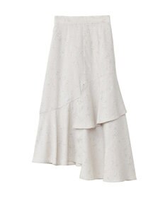 earth music&ecology フラワーアシメティアードスカート