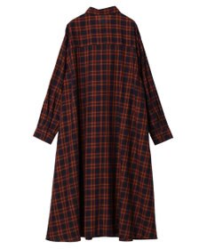 Green Parks ビエラチェックシャツワンピース