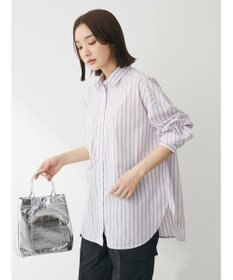 Green Parks イージーケア　ドビーストライプシャツ