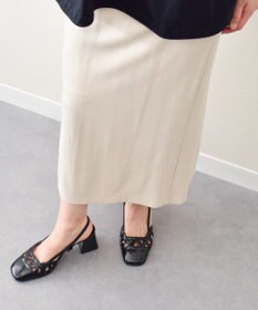 INTER-CHAUSSURES 【INTER-CHAUSSURES】スクエアトウチャンキーヒールバックバンド