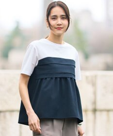 自由区 【カタログ掲載】ビスチェコンビ Tシャツ オフ×ブラック