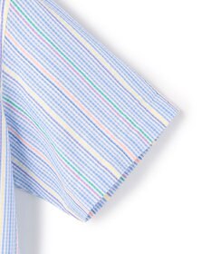 J.PRESS MEN 【Aero Weave】クールマックスサッカー ストライプ シャツ / B.D.