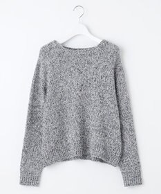 自由区 L 【洗える】ラメブークレ ニット