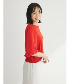 Green Parks 袖楊柳ドッキングニットプルオーバー