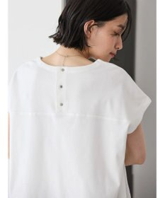 AMERICAN HOLIC バックボタンフレンチスリーブプルオーバー