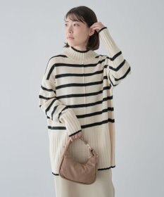 Green Parks 洗えるモックネックニットプルオーバー