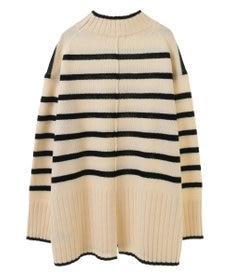 Green Parks 洗えるモックネックニットプルオーバー