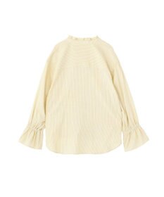 AMERICAN HOLIC スタンドフリルストライプスキッパーブラウス