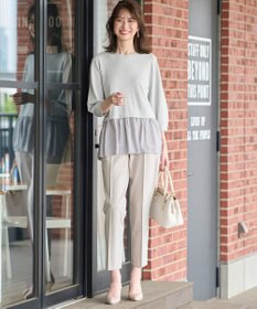 ANY SIS S 【大人百花掲載 ヨンアさん着用】シリーズ累計7万本突破！サーモ2WAYストレッチ テーパードパンツ