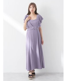 earth music&ecology ＳＥＴ２点　フリルショルダーツーピースワンピース