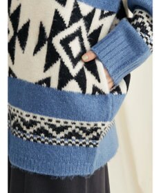 CRAFT STANDARD BOUTIQUE オルテガ柄ニットＺＩＰブルゾン