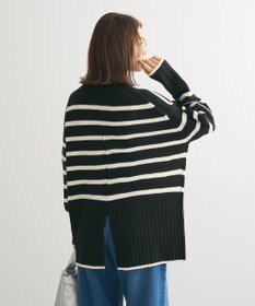 Green Parks 洗えるモックネックニットプルオーバー