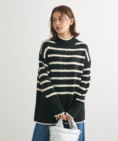 Green Parks 洗えるモックネックニットプルオーバー