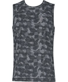 CW-X 【MEN】 CW-X トップス 【薄軽ランニングシャツ】 ノースリーブ タンクトップ Ｕネック 吸汗速乾性(本体) メンズ DLO150 /ワコール