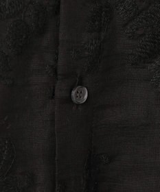 UNFILO L 【前後着用可能の2WAY仕様】ボタニカル エンブロイダリー ブラウス