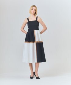 GRACE CONTINENTAL ライン配色キャミドレス