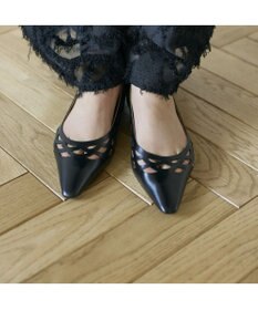 MODE ET JACOMO <carino>レーザーカットフラットパンプス