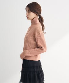 Green Parks 配色リブＺｉｐニットカーディガン