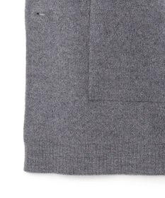 BEIGE， CHICORA / レザーポケット付きウールニットジャケット