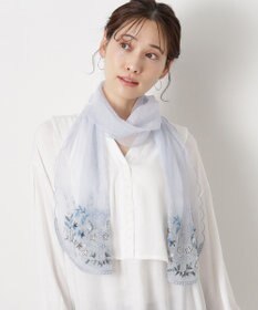 MOONBAT ルナルーチェ ロカ CHANDNI シルクコットン ビーズ刺繍ストール