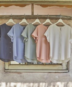 ANY SIS 【美人百花6月号掲載】スムージーポリエステル ブラウス