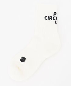 PW CIRCULUS 【WOMEN】【土踏まずをサポート】ロゴ ミドルソックス