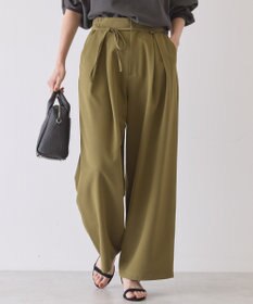 AMERICAN HOLIC リボン付きタックワイドパンツ