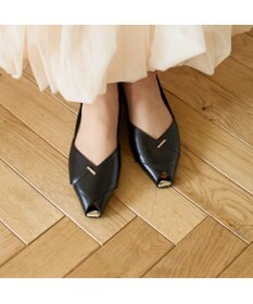 MODE ET JACOMO <carino>オープントゥパンプス