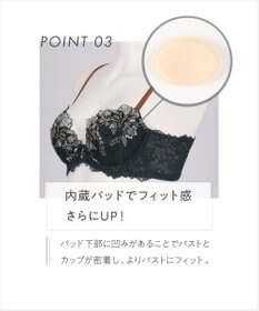 AMPHI ブラジャー ふっくらまる胸キープ 脇高設計 脇・背中スッキリ Gカップまで対応 大きいサイズ 【Hold Day Bra ホールドデイブラ】 BYJ305 アンフィ／ワコール