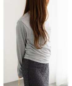 Te chichi スムースアシメロングスリーブプルオーバー《2025Autumn catalog vol.2 item》