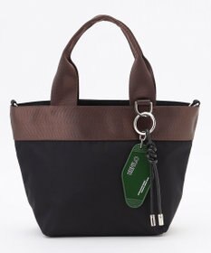 UNFILO ナイロン ミニトートバッグ ブラック