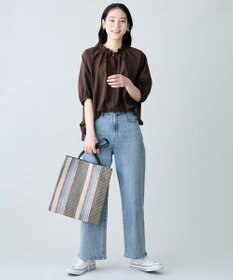 ANY 楽映えフリルネックブラウス（セットアップ着用可）