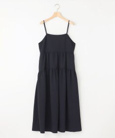 組曲 【WEB限定】クレープストレッチ ティアードキャミワンピース
