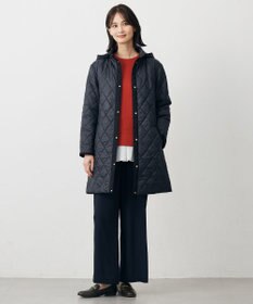 J.PRESS LADIES S 【WEB限定カラーあり・2way】コンパクトタフタキルティング  フーデッド コート