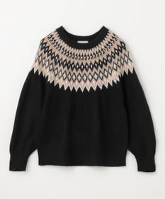 ANY 【洗濯機可能】フェザー求心ニット